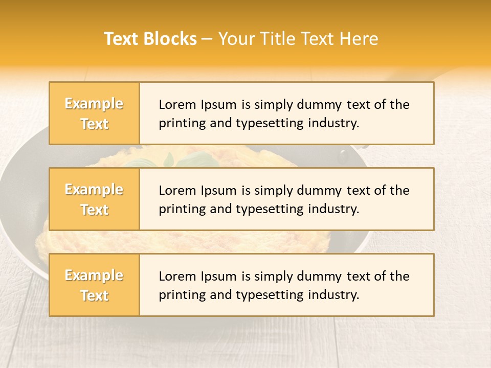 Frying Pan Egg Recipe PowerPoint Template