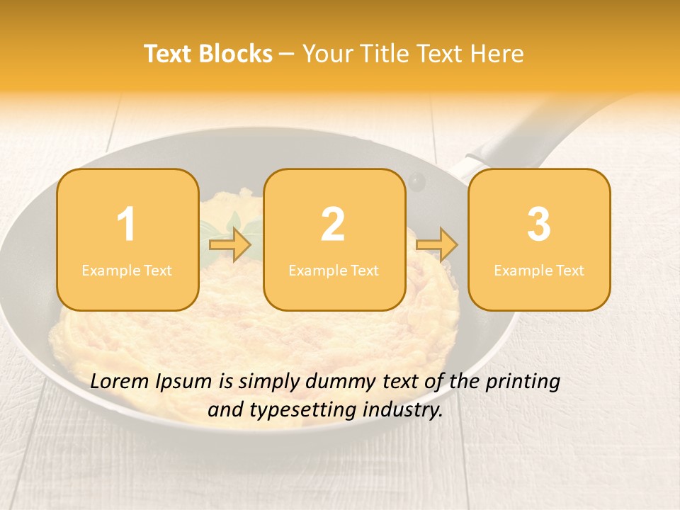 Frying Pan Egg Recipe PowerPoint Template