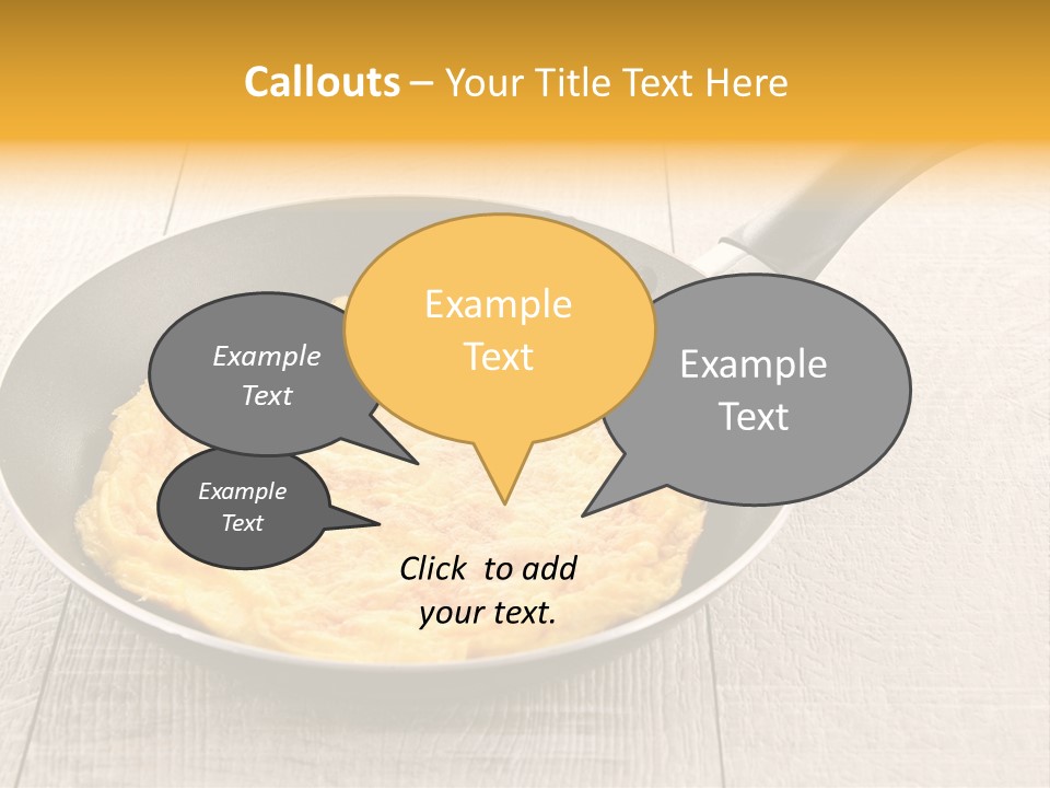 Frying Pan Egg Recipe PowerPoint Template