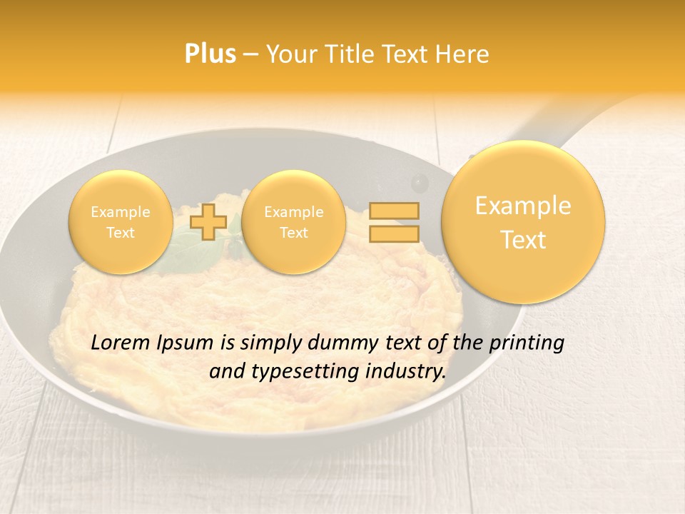 Frying Pan Egg Recipe PowerPoint Template