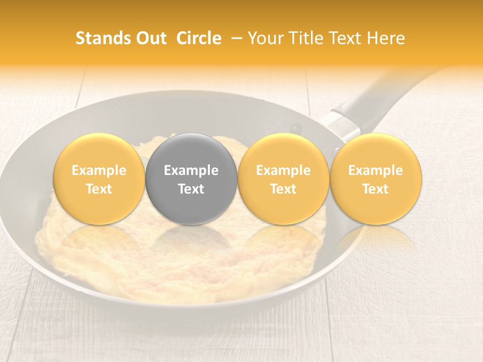 Frying Pan Egg Recipe PowerPoint Template