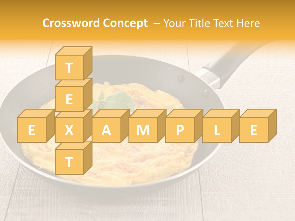 Frying Pan Egg Recipe PowerPoint Template