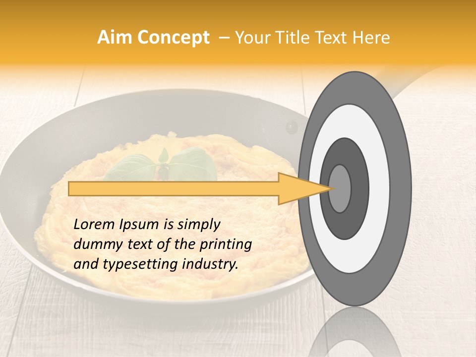 Frying Pan Egg Recipe PowerPoint Template
