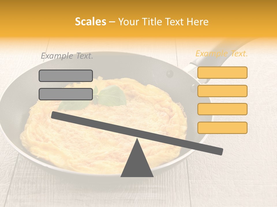 Frying Pan Egg Recipe PowerPoint Template