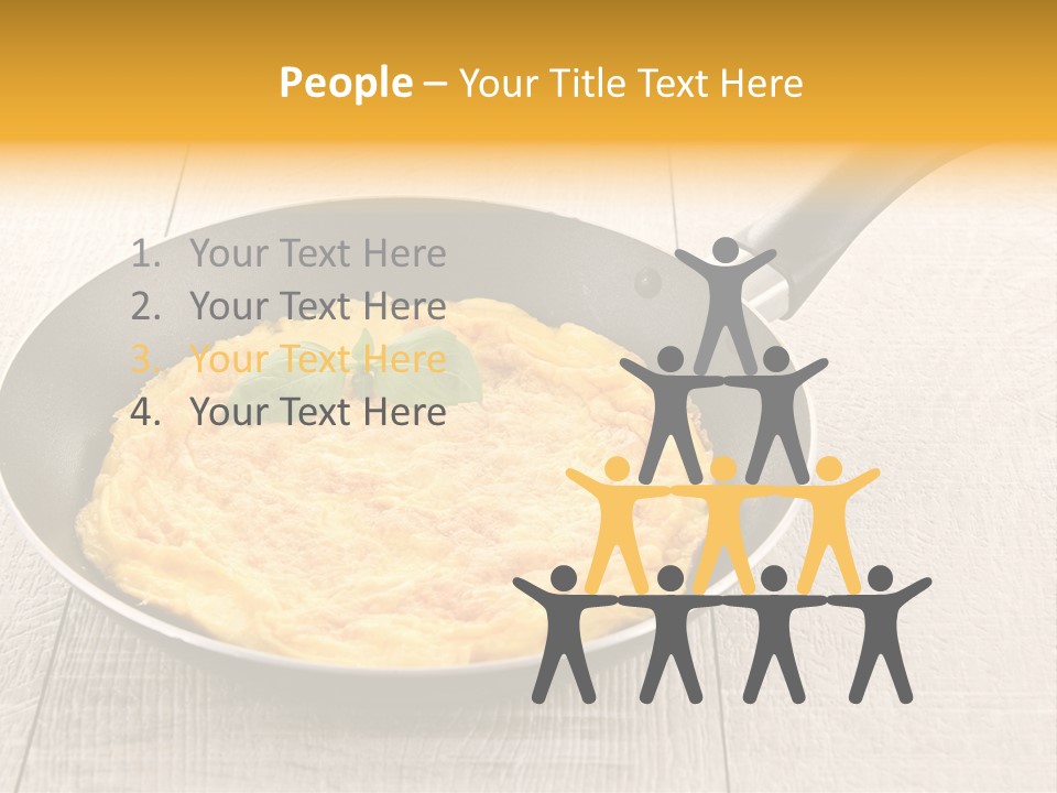Frying Pan Egg Recipe PowerPoint Template