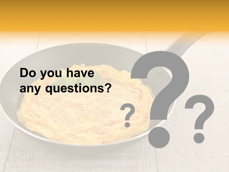 Frying Pan Egg Recipe PowerPoint Template