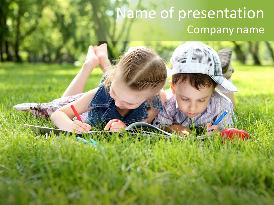 Activity Kid Male PowerPoint Template