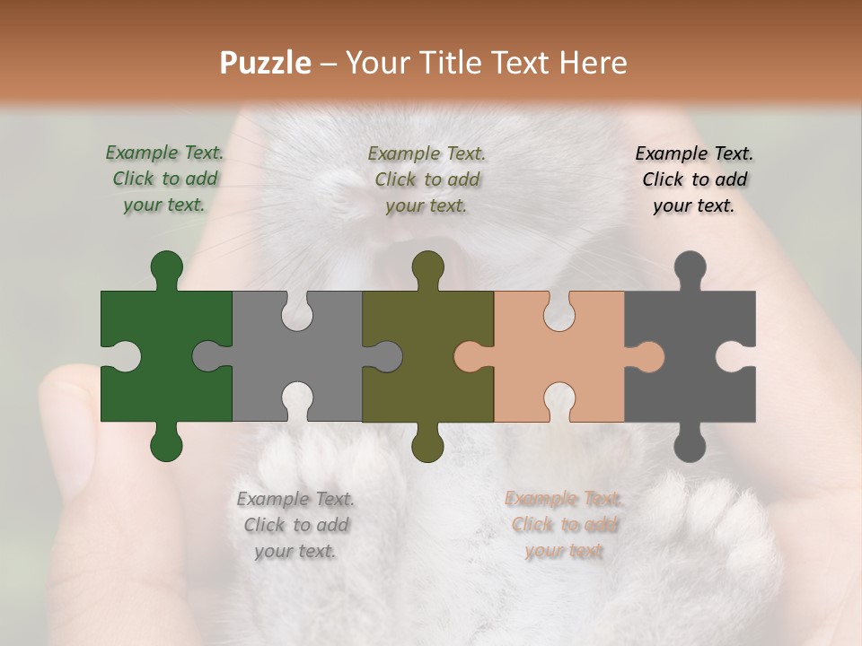 Ears Green Domestic PowerPoint Template