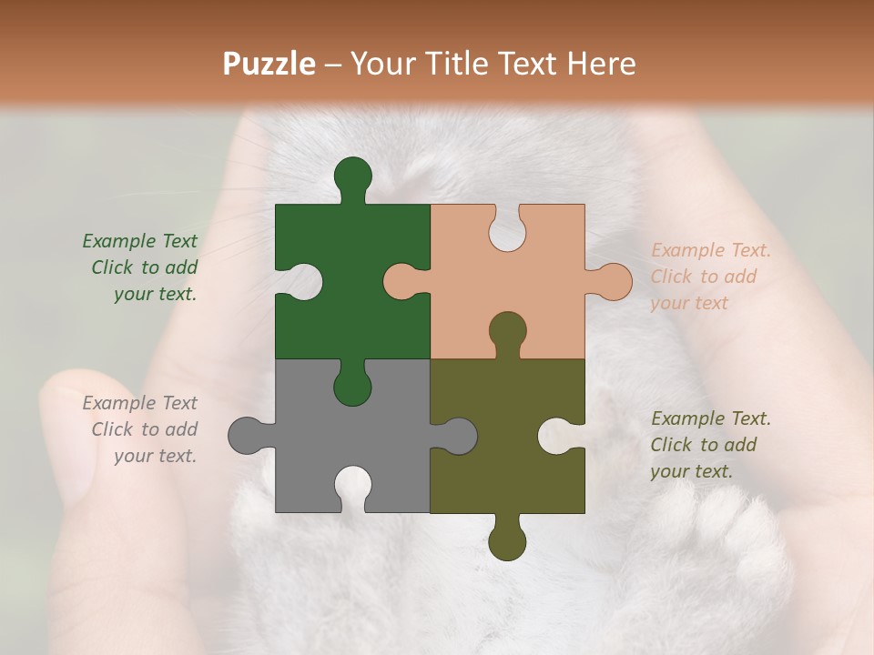 Ears Green Domestic PowerPoint Template