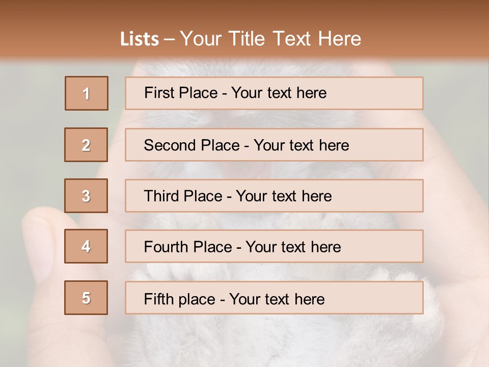 Ears Green Domestic PowerPoint Template