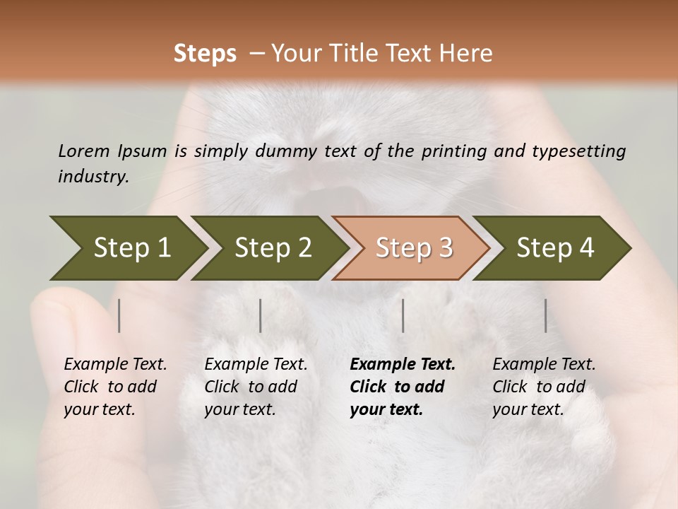 Ears Green Domestic PowerPoint Template