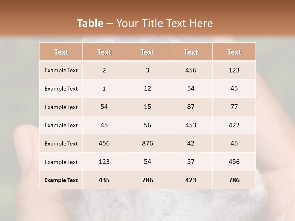 Ears Green Domestic PowerPoint Template