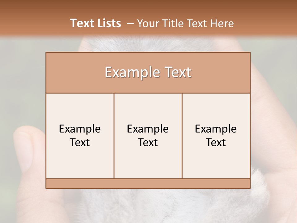 Ears Green Domestic PowerPoint Template