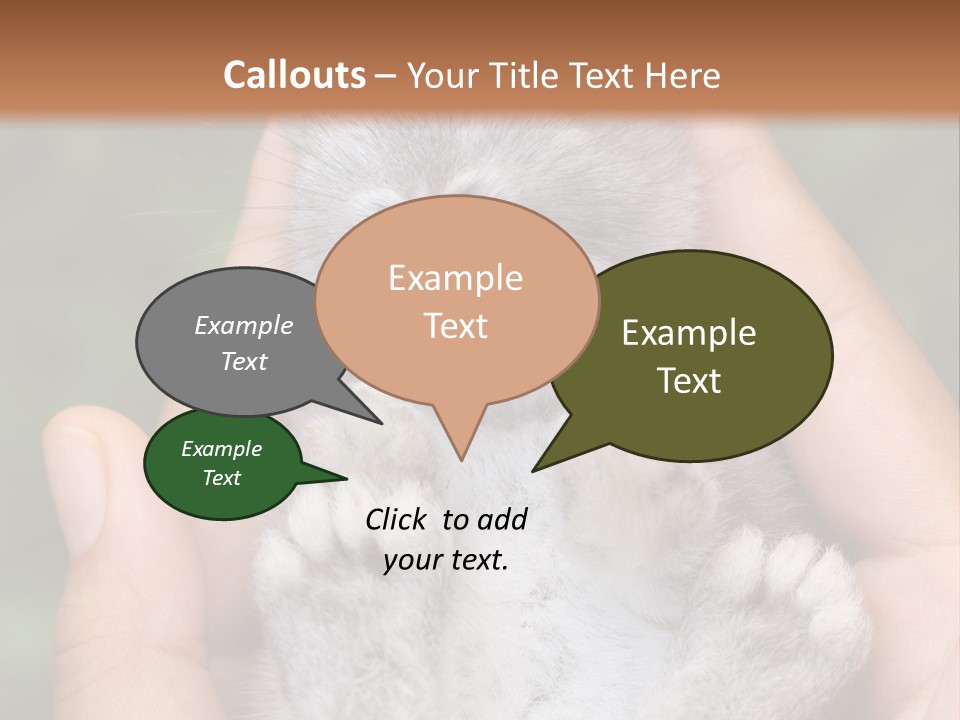 Ears Green Domestic PowerPoint Template