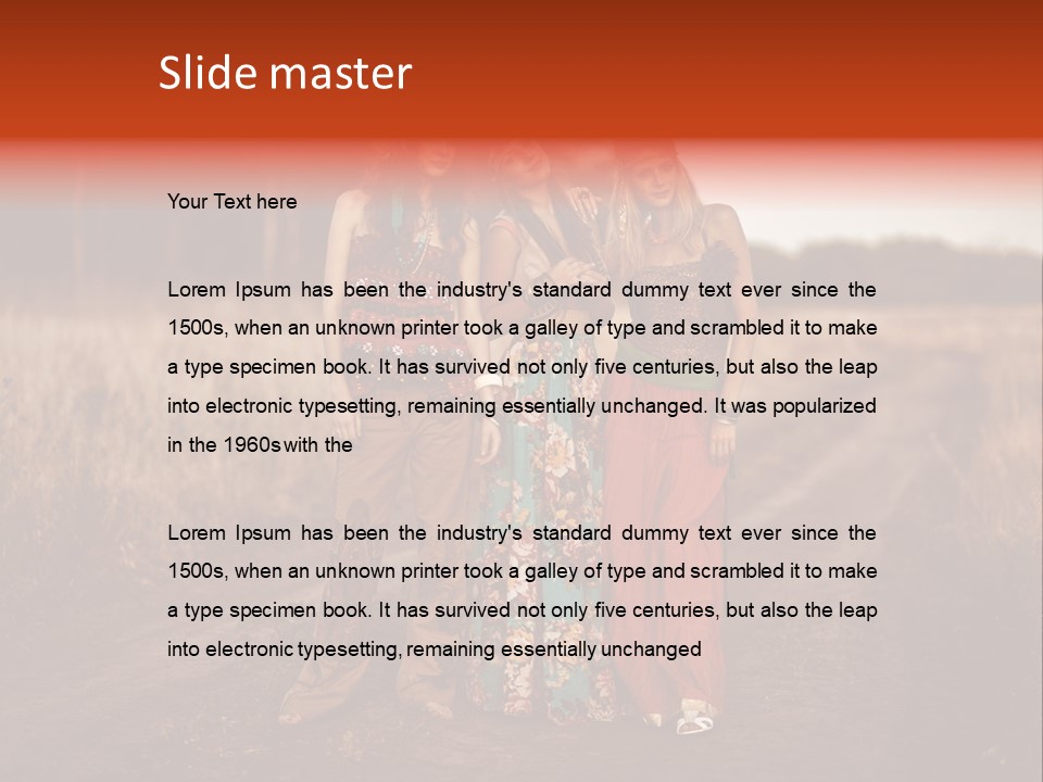 Fish Paradise Human PowerPoint Template