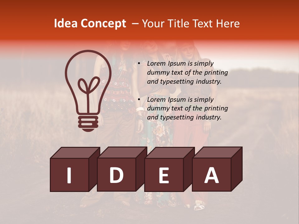 Fish Paradise Human PowerPoint Template