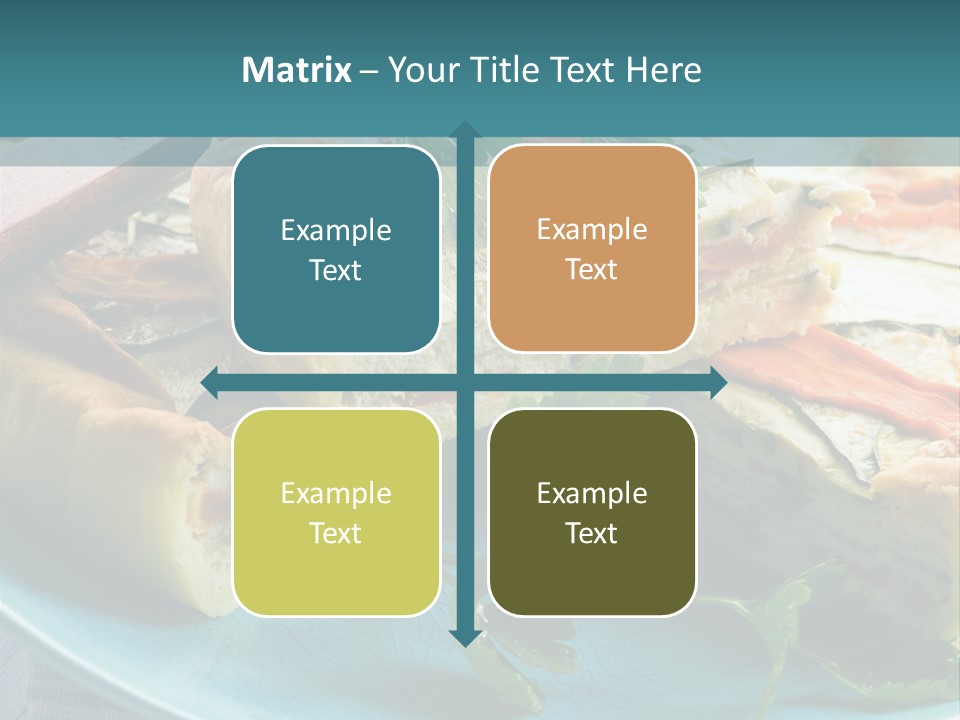 Slice Delicious Cheese PowerPoint Template