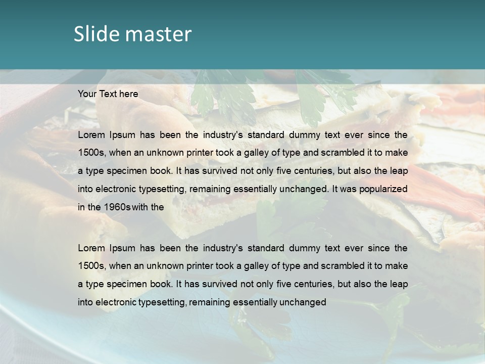 Slice Delicious Cheese PowerPoint Template