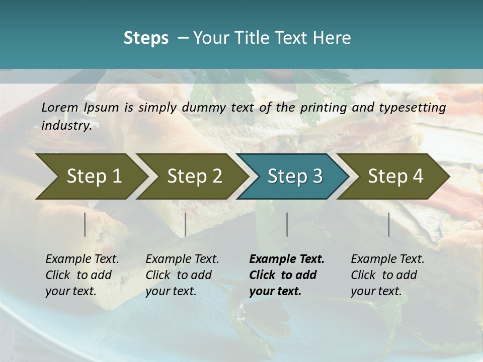 Slice Delicious Cheese PowerPoint Template