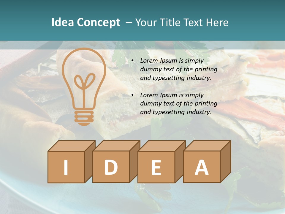 Slice Delicious Cheese PowerPoint Template