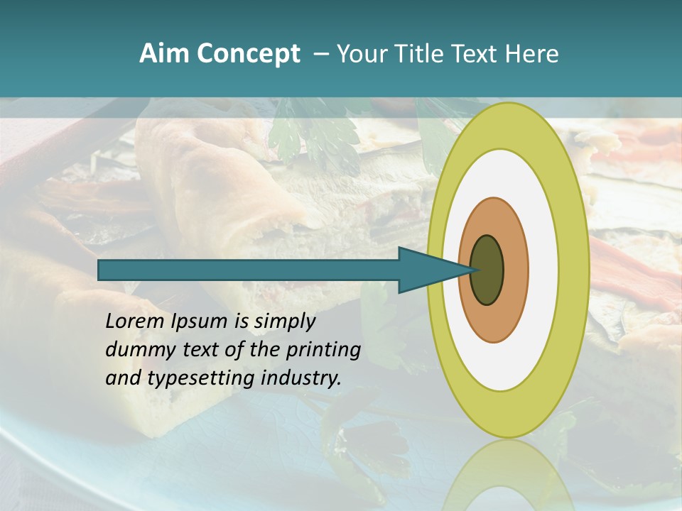 Slice Delicious Cheese PowerPoint Template