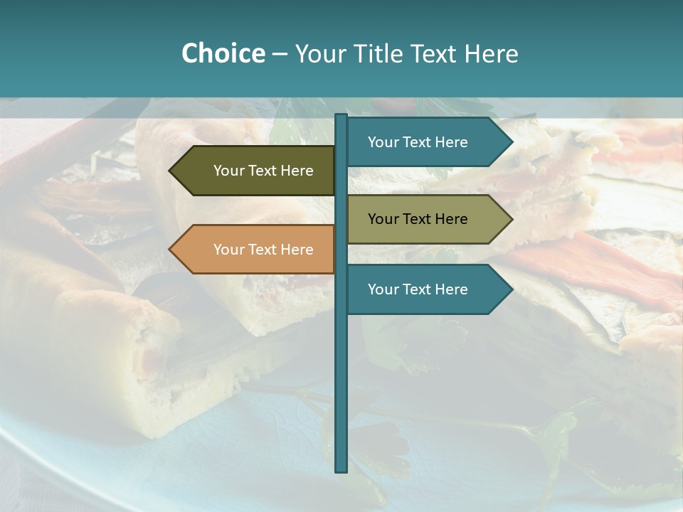 Slice Delicious Cheese PowerPoint Template