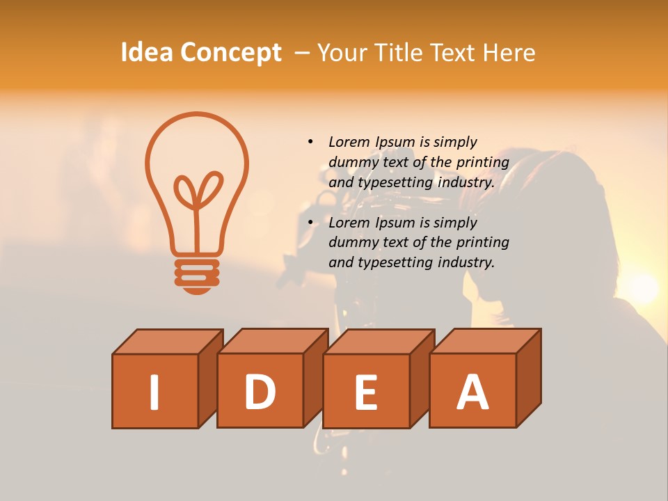 Instrument Male Concert PowerPoint Template