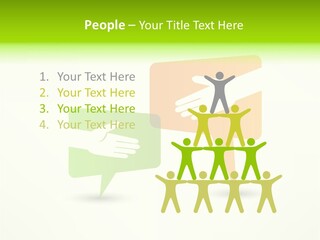 Teamwork Business People PowerPoint Template
