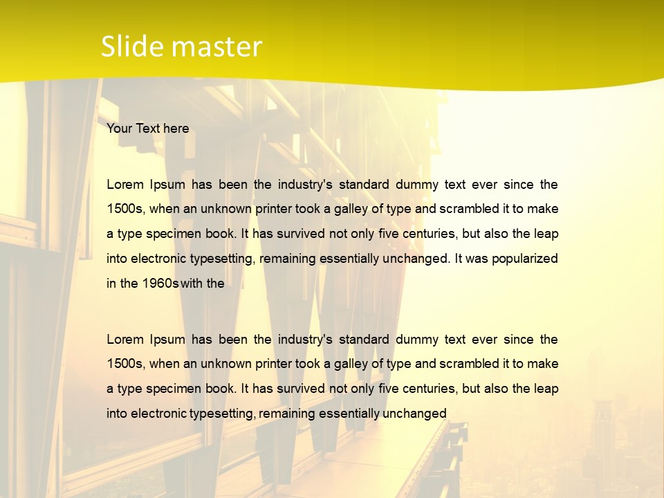 Futuristic Architecture View PowerPoint Template