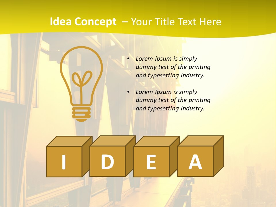 Futuristic Architecture View PowerPoint Template