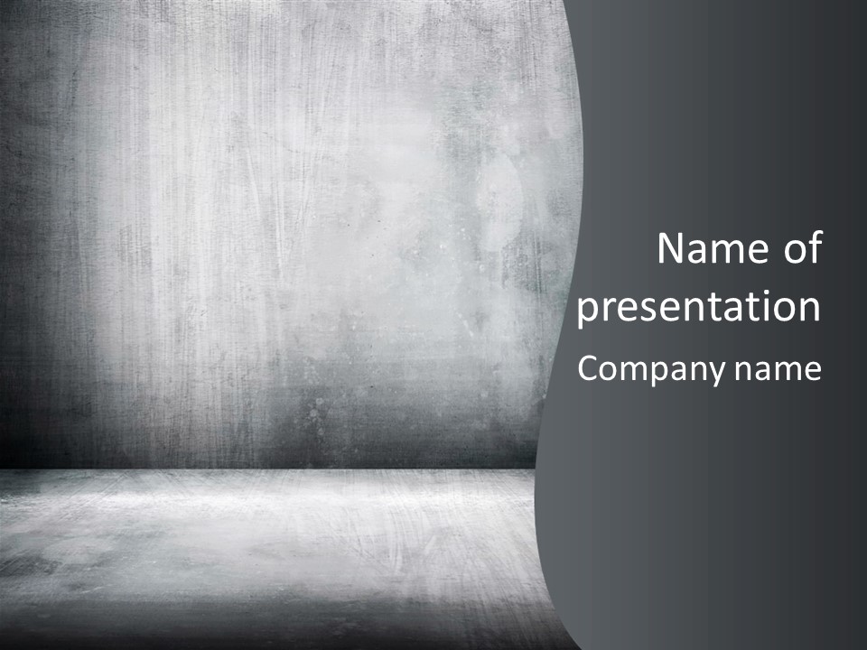 Metal Room Construction PowerPoint Template