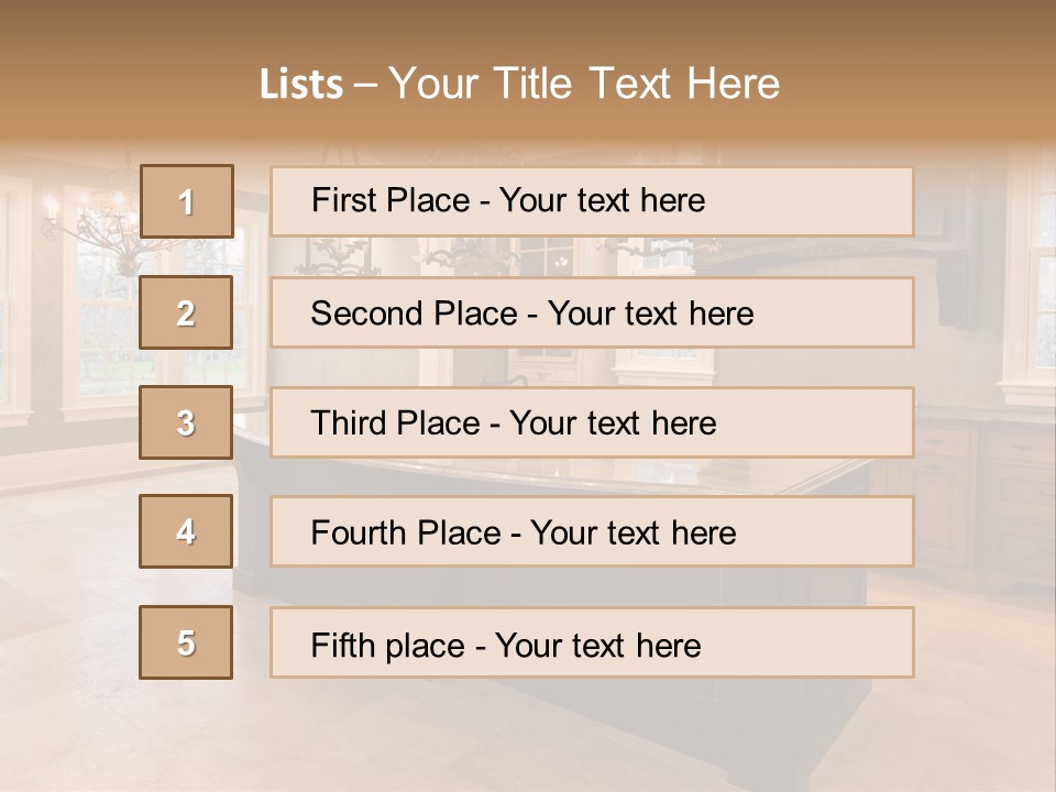 Opulent Indoor Decorate PowerPoint Template