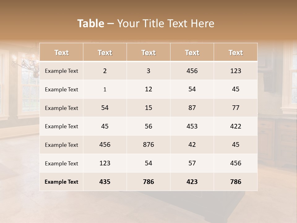 Opulent Indoor Decorate PowerPoint Template