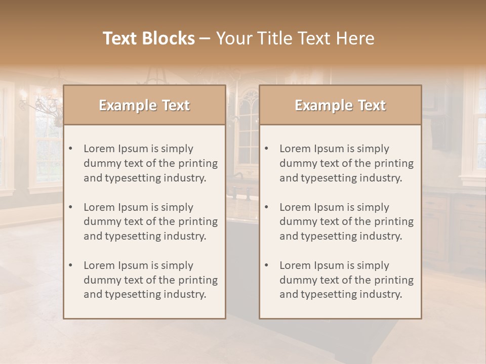 Opulent Indoor Decorate PowerPoint Template