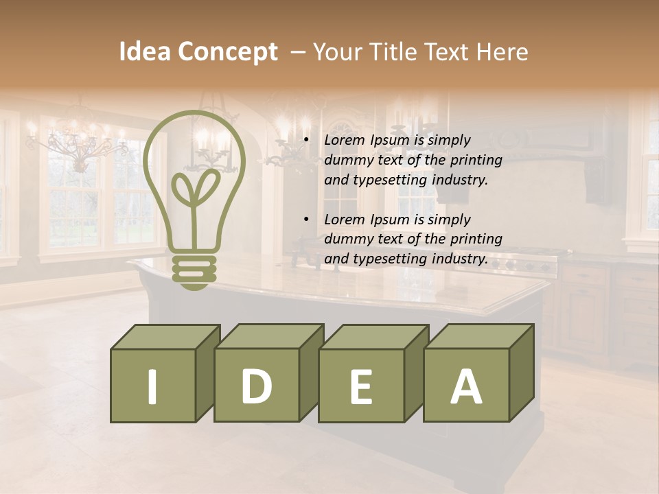 Opulent Indoor Decorate PowerPoint Template