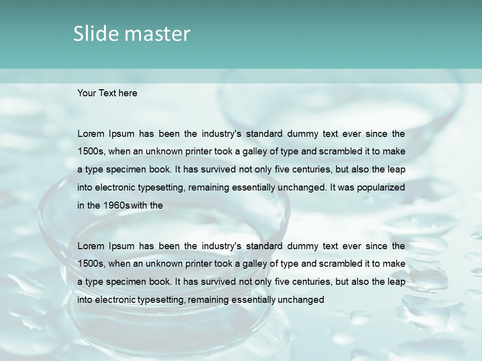 Single Optometry Healthy PowerPoint Template