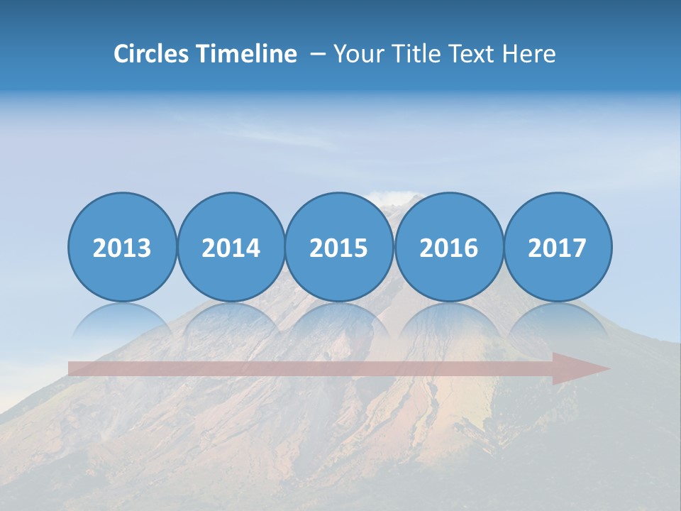 A Large Mountain With A Blue Sky In The Background PowerPoint Template