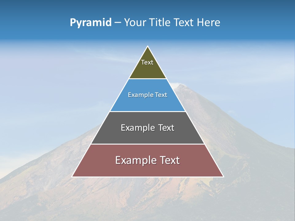 A Large Mountain With A Blue Sky In The Background PowerPoint Template