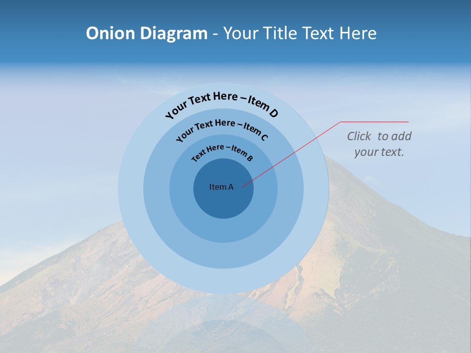 A Large Mountain With A Blue Sky In The Background PowerPoint Template