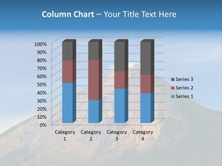 A Large Mountain With A Blue Sky In The Background PowerPoint Template