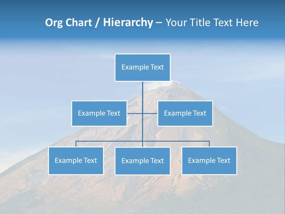 A Large Mountain With A Blue Sky In The Background PowerPoint Template