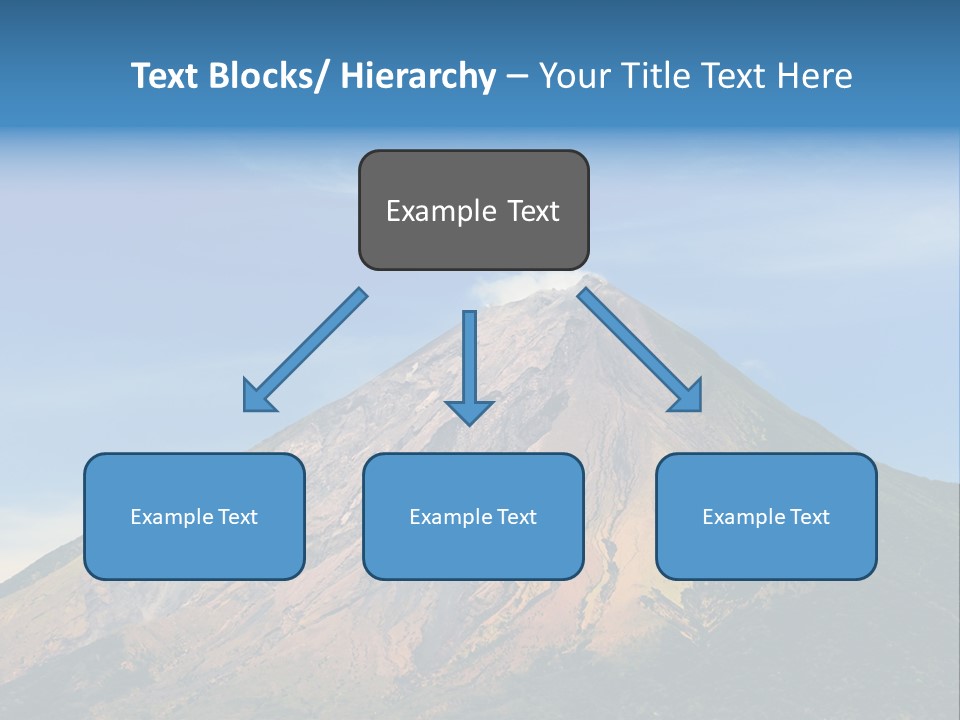 A Large Mountain With A Blue Sky In The Background PowerPoint Template