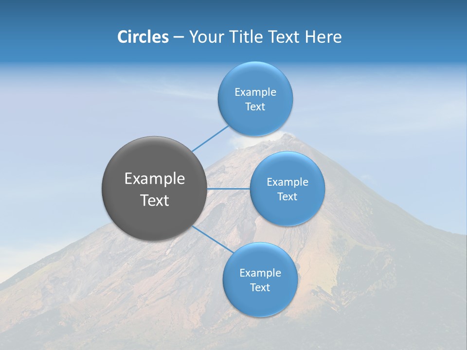 A Large Mountain With A Blue Sky In The Background PowerPoint Template