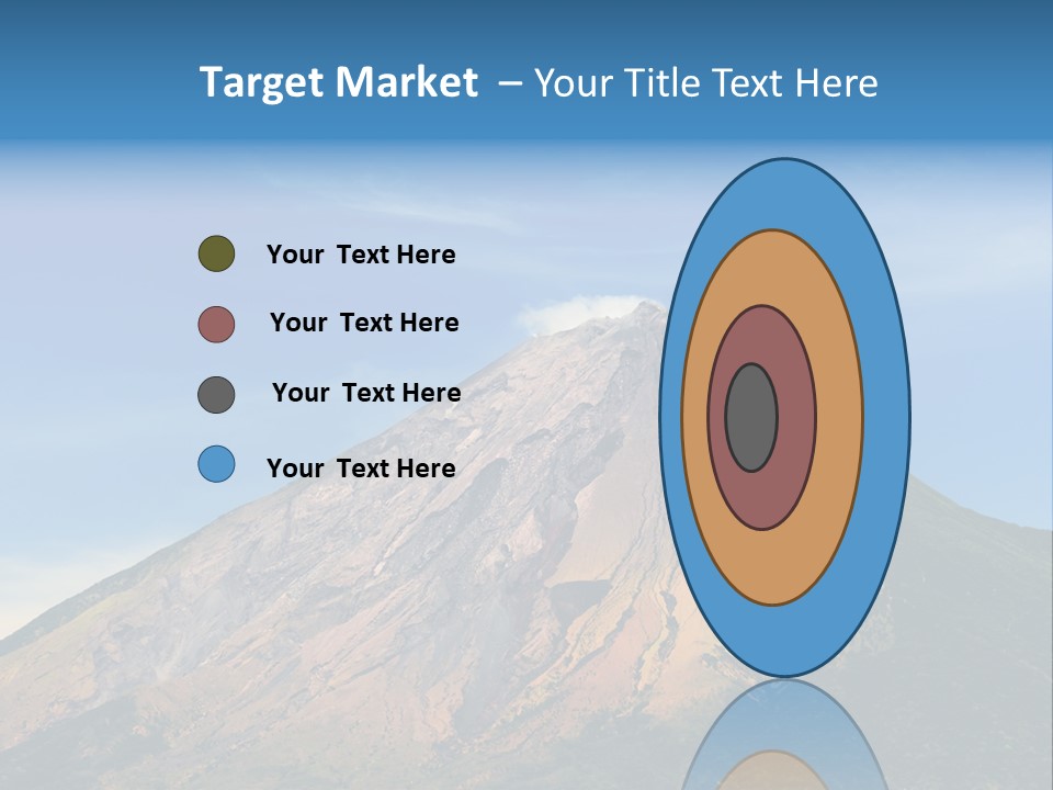 A Large Mountain With A Blue Sky In The Background PowerPoint Template