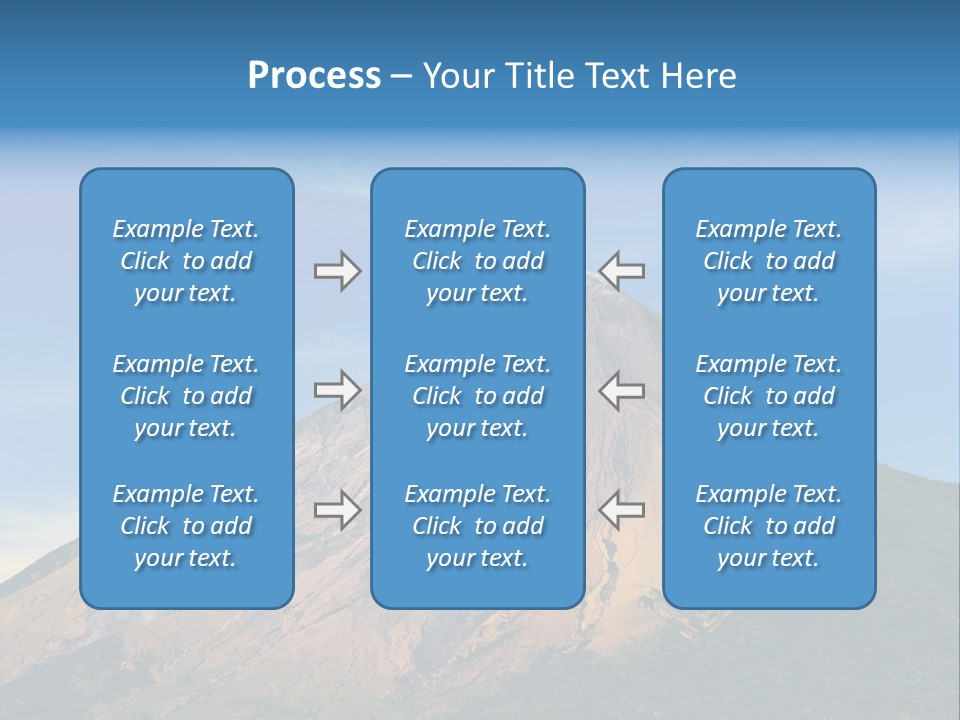 A Large Mountain With A Blue Sky In The Background PowerPoint Template