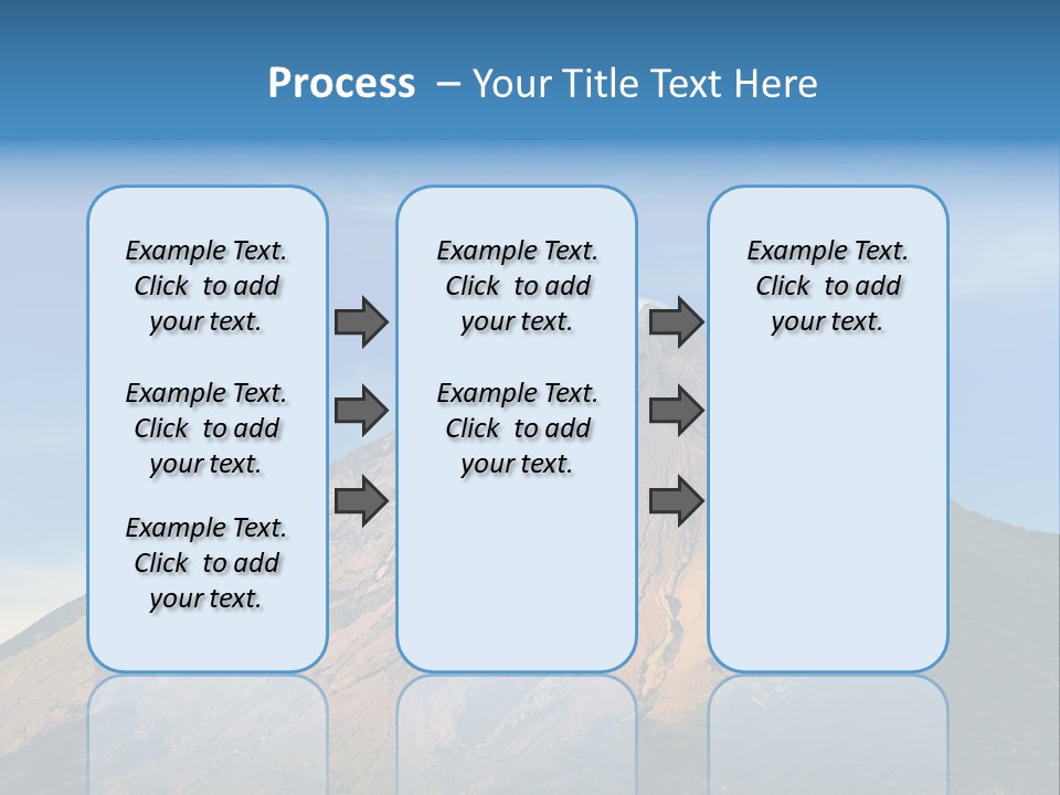 A Large Mountain With A Blue Sky In The Background PowerPoint Template