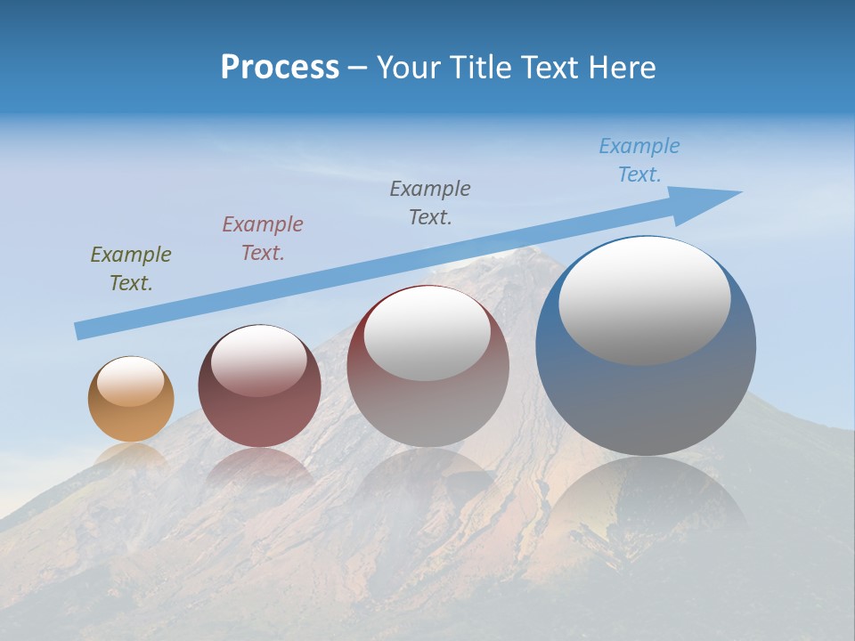 A Large Mountain With A Blue Sky In The Background PowerPoint Template