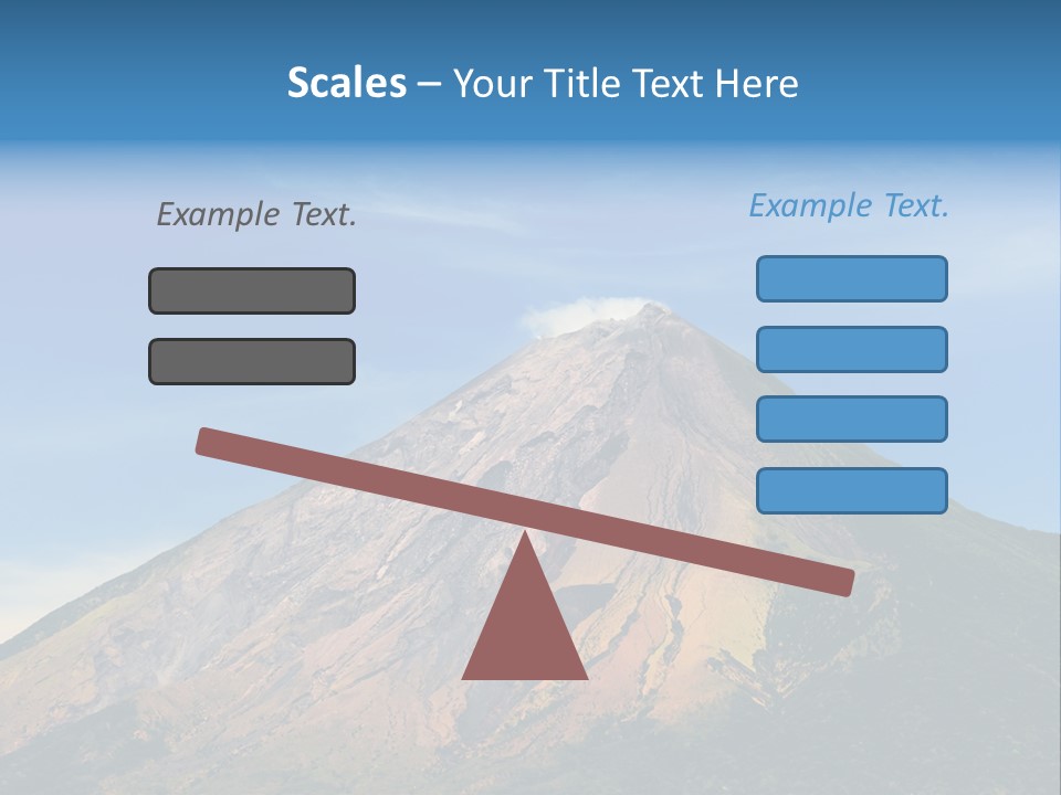 A Large Mountain With A Blue Sky In The Background PowerPoint Template