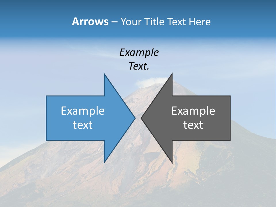 A Large Mountain With A Blue Sky In The Background PowerPoint Template