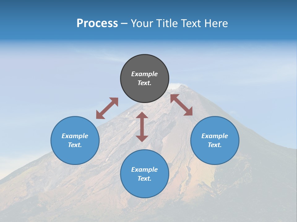 A Large Mountain With A Blue Sky In The Background PowerPoint Template